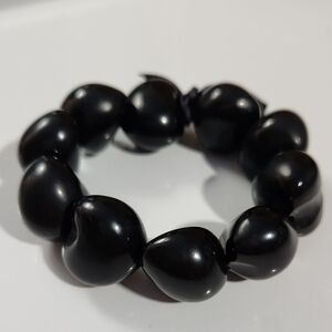 Hawaiian Kukui Nut Black Bracelet